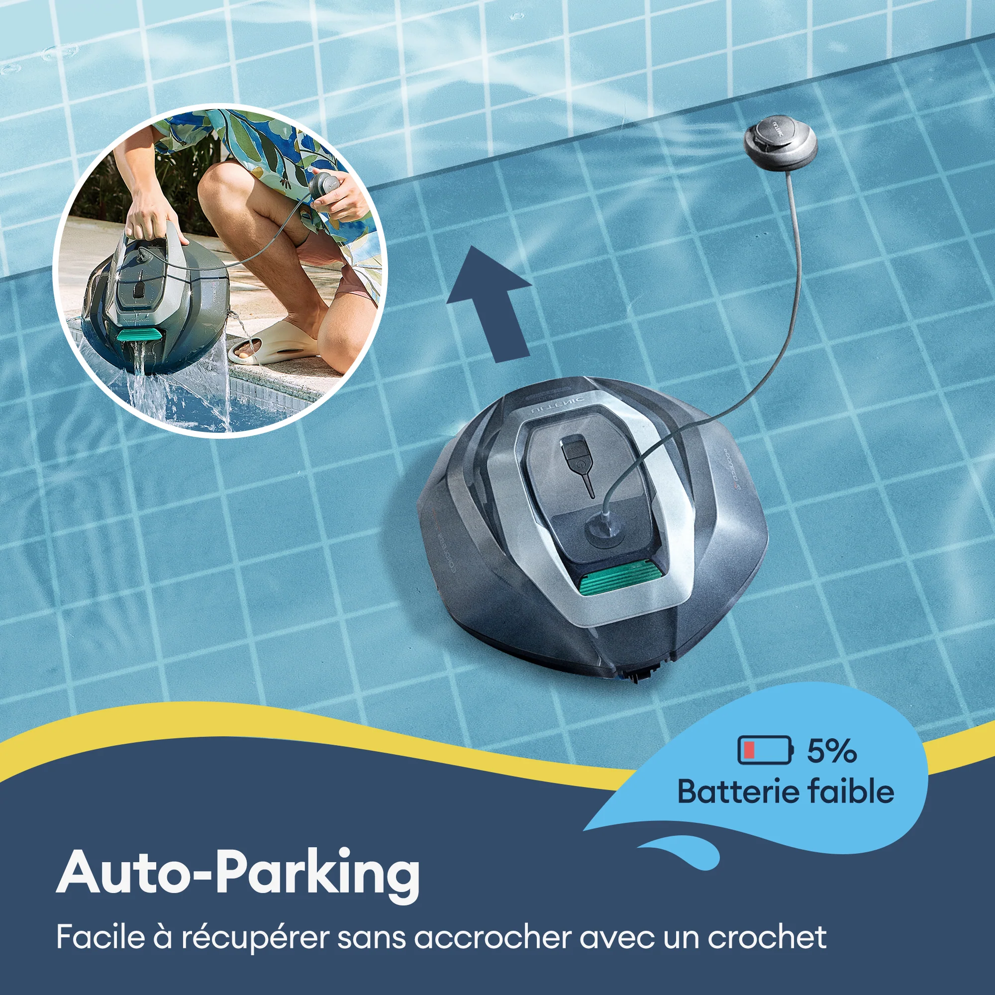 Ultenic Pooleco 10 Series Nettoyeur de Piscine Robotisé Sans Fil - Image 9
