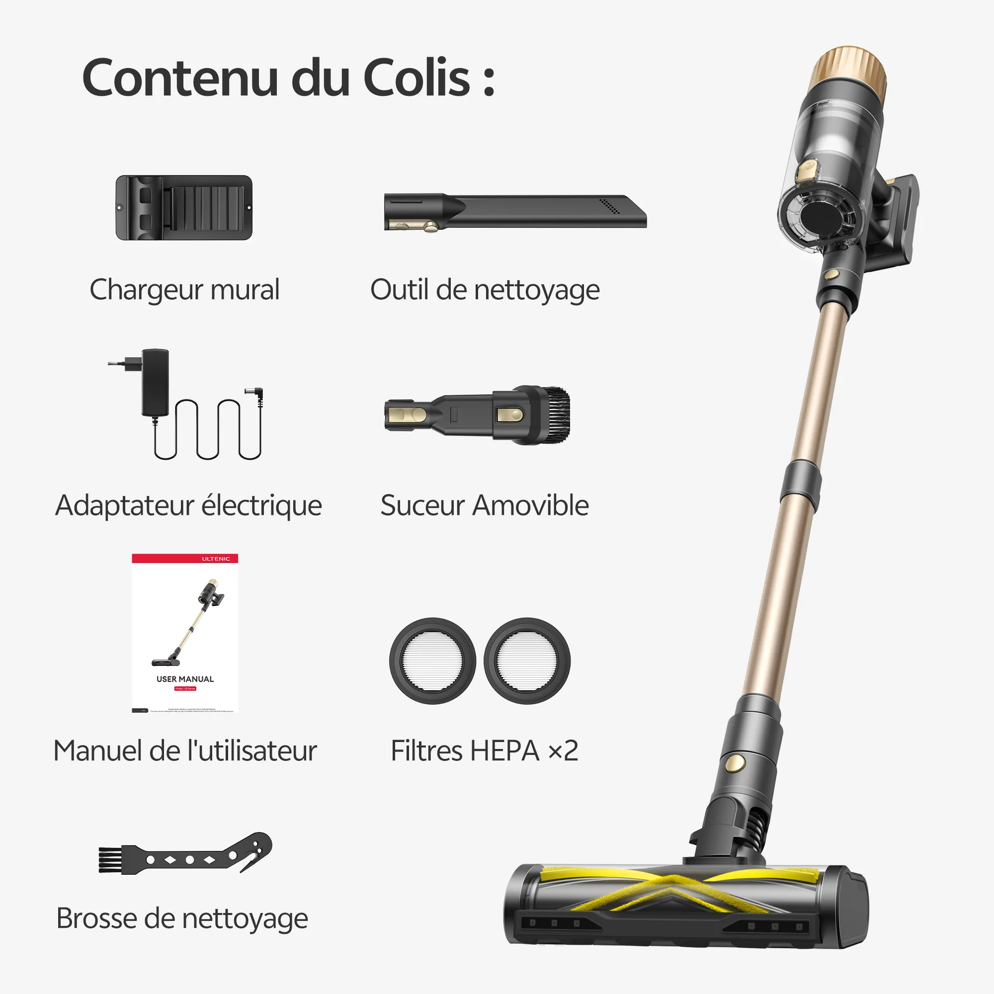 Ultenic U15 Aspirateur Balai Sans Fil - Image 13