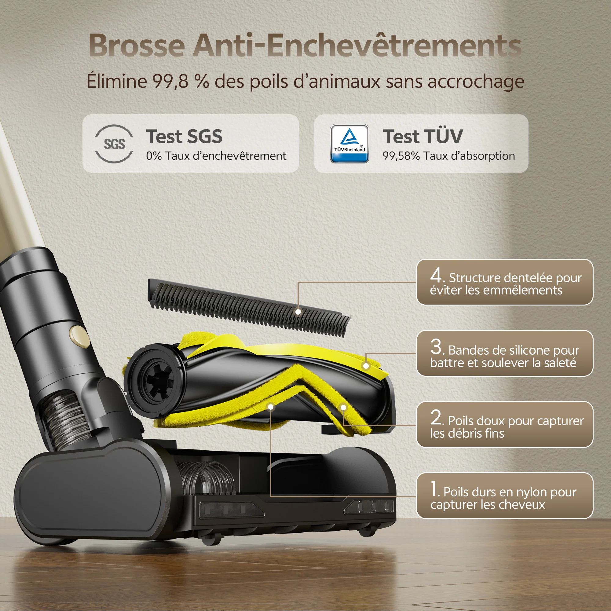 Ultenic U15 Aspirateur Balai Sans Fil - Image 5