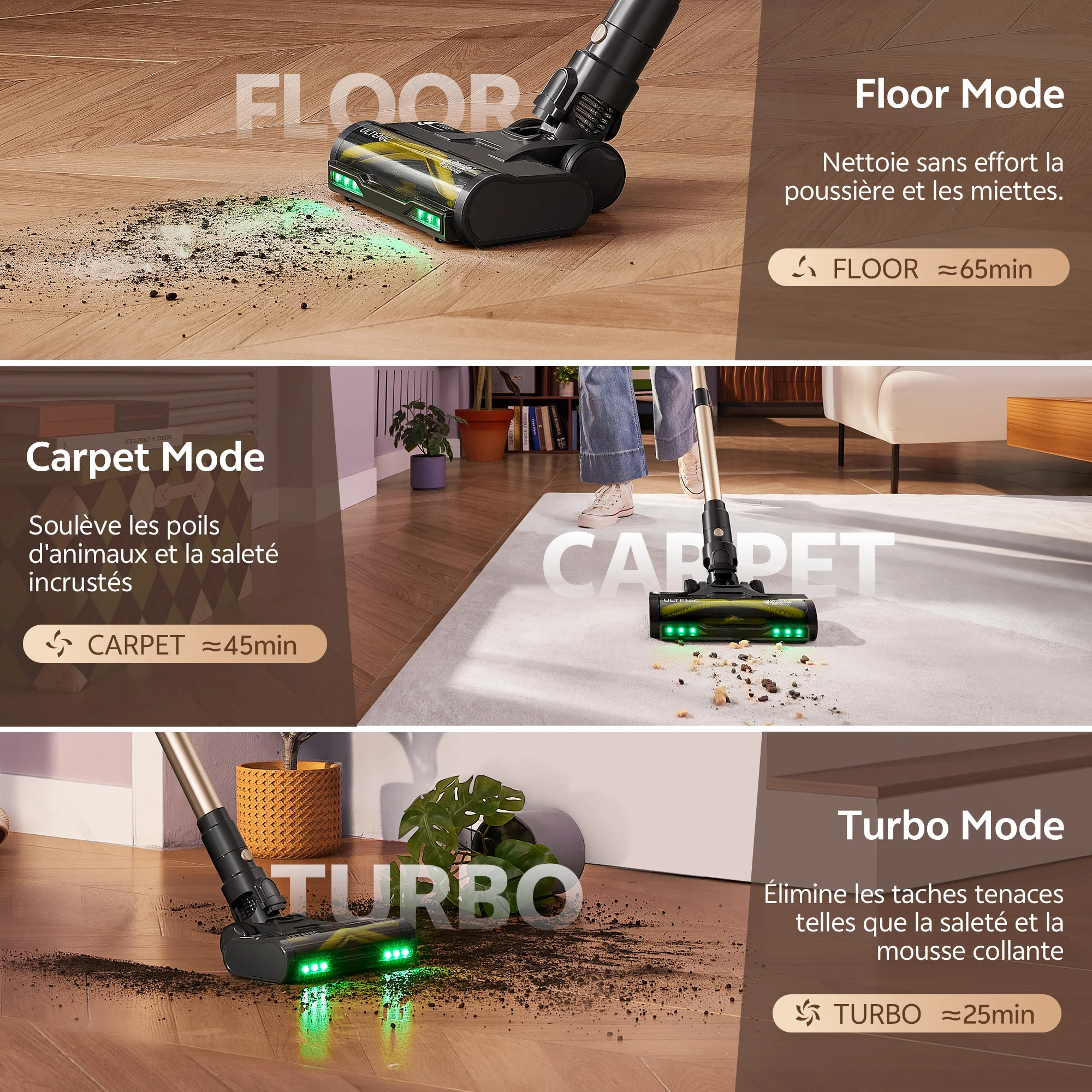 Ultenic U15 Aspirateur Balai Sans Fil - Image 7