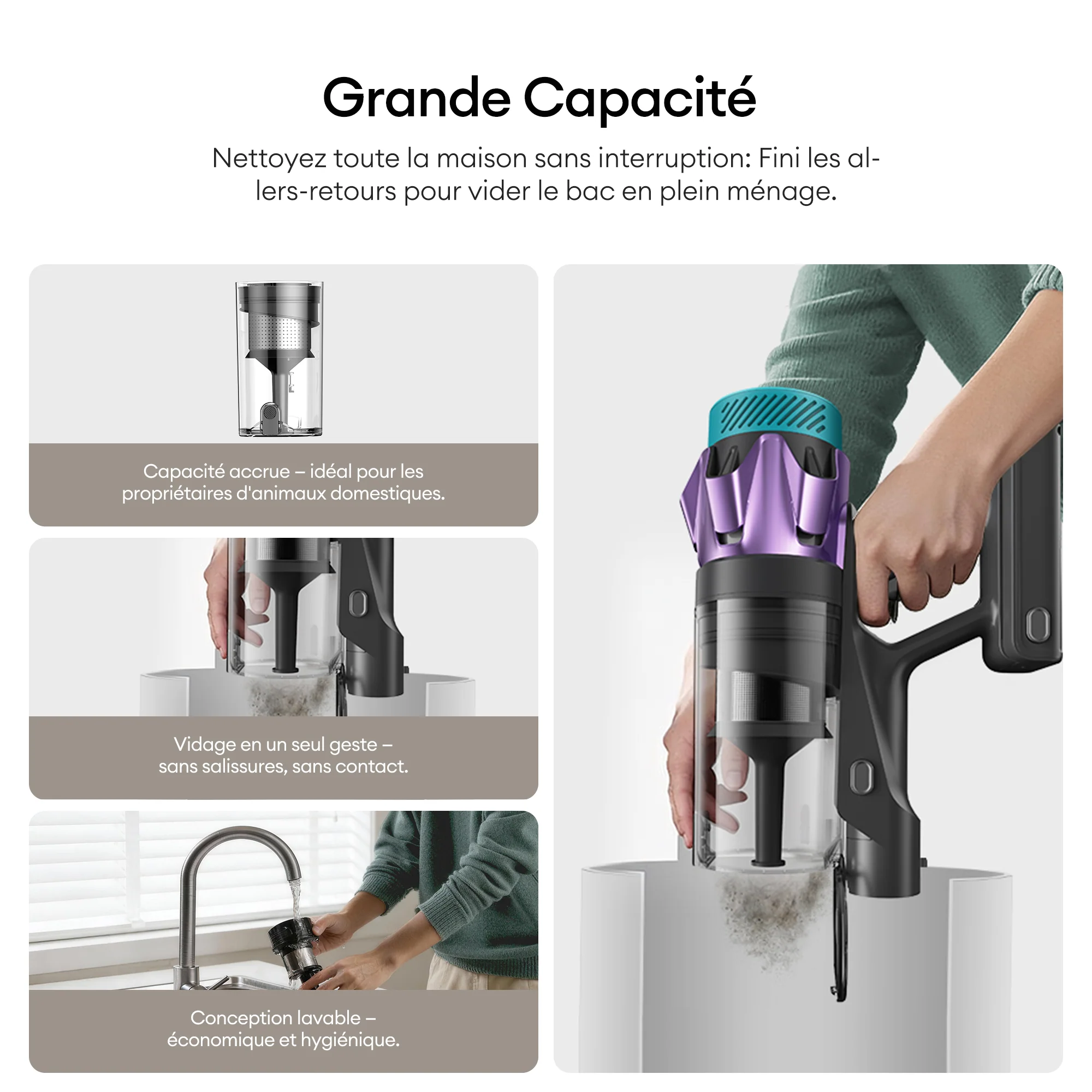 Ultenic U18 PowerPro Aspirateur Balai Sans Fil - Image 10